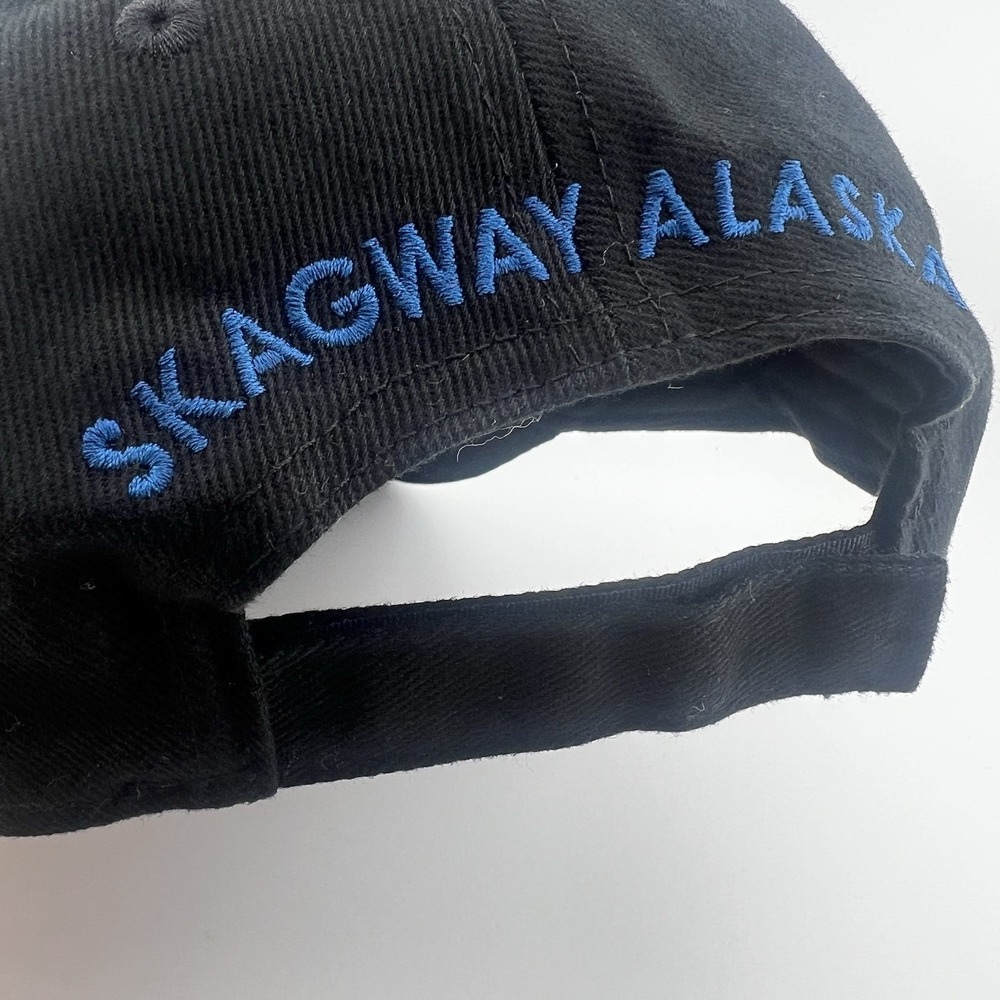 White Pass & Yukon Route Railroad 2018 Skagway Alaska FlexFit Black Hat Cap - Picture 7 of 12
